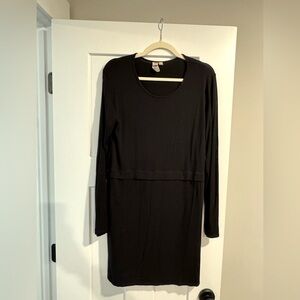 Anthropologie Dolan Size Small Black cotton stretch dress